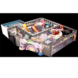 China 240 Squares Candy Theme Indoor Playground ODM Indoor Playground Furniture Unisex factory