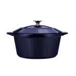 Cast Iron Cooking Enamel Stock Pot PFOA Fingerprint Free 32cm Cooking Pot