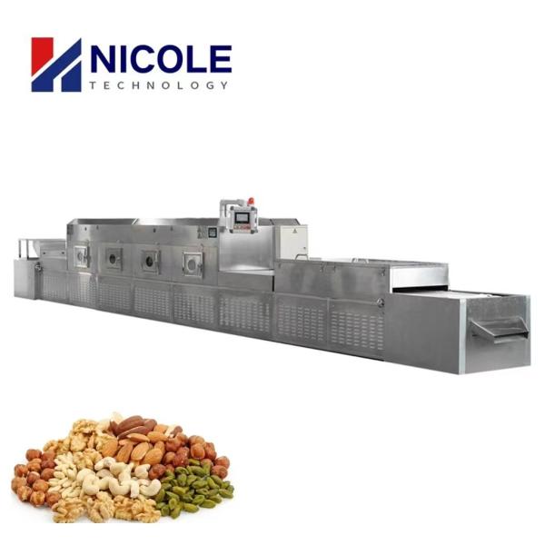 China Tunnel Type Nuts Microwave Grain Dryer Machine Automatic Water Cooling factory
