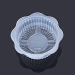 White φ7*3cm Mooncake Plastic Pastry Packaging