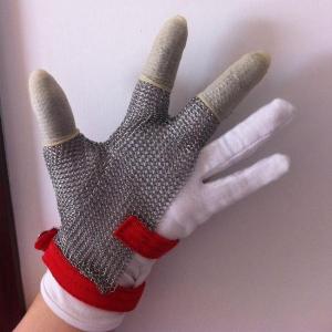 China Customized Size Protective Work Gloves , Stainless Steel Gloves For Cutting factory