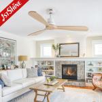 6 Speeds Choice Wood Ceiling Fan With Remote Control 3 Wooden Blade DC Motor