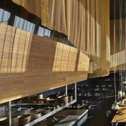 China High Strength Ceiling Design Curtain , Lightweight Flexible Wire Mesh Curtain factory