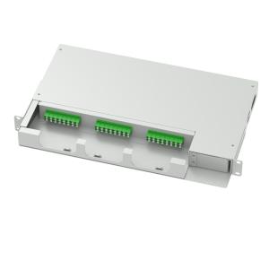China 24 Cores LC APC Type 19 Inch Swing Patch Panel Sub Optic Distribution Frame Best Gray factory