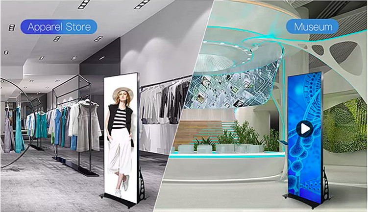 Hd Advertising High Brightness Poster Led Screen Vertical Digital Signage Display
