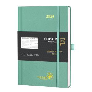 China Midnight Green ODM OEM Student Weekly Planner Hardback Paper Easy Track Corners factory