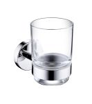 Stainless Steel Satin Finishing Wall Hanger Single Tumbler Holder Glass