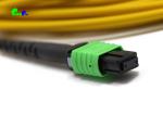 12F SM MPO Trunk Cable 9 / 125μm Female to Female Connector 3.0mm LSZH Round