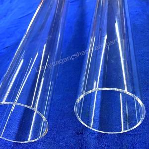 China Factory Custom High Temperature Resistant Large Diameter Quartz Tube factory