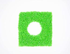 China Green Recycled PET Resin With Inherent Viscosity (I.V.) Of 0.75-1.1 Customizable factory