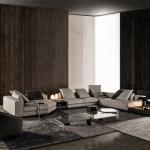 3.9x2.2m Exclusive Leather Sofas Low Arm 600mm Contemporary Living Room