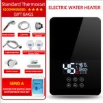 6KW Instant Electric Tankless Water Heater For Shower Stainless Steel