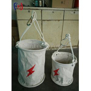 High Altitude 250mm Cylindrical Canvas Bag Stringing Aerial Cable Transmission