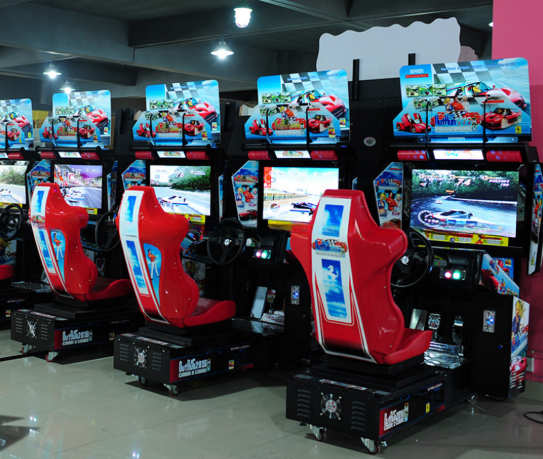 Reliable 32LCD Video Arcade Race Car Machine Simulator For Game Zone
