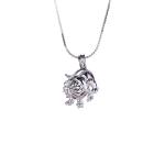 Natural Freshwater Love Pearl Precious 12 Horoscope Zodiac Cage Holder Necklace