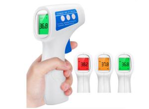 China China manufactory non-contact infrared ray thermometer in three color screen display high fever alarm factory
