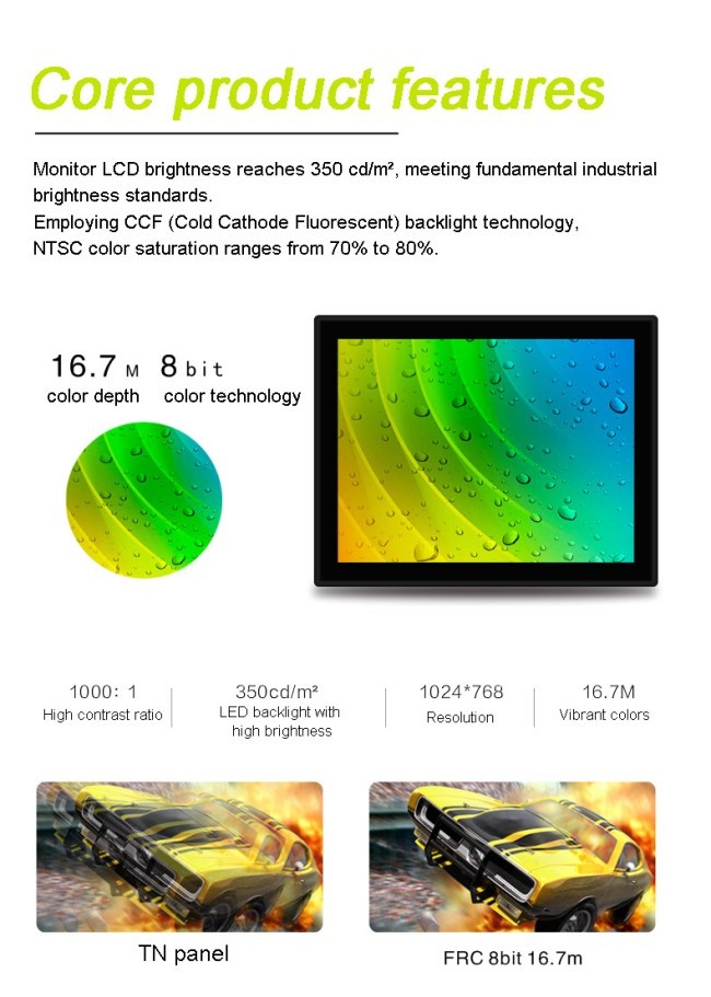 Embedded 21.5 Inch Android 7.1 OS Industrial-grade Integrated LCD Touchscreen All-in-one Device Module with WIFI