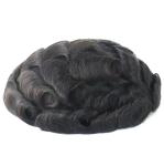 Mens Toupee Human Hair Replacement SystemFrench Lace Poly Skin Hairpieces