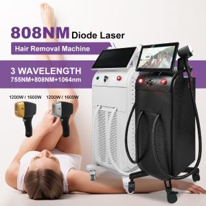 China Professional Vertical High Power Painless 808nm Diode Laser Hair Removal Machine Ice Platinum Device factory