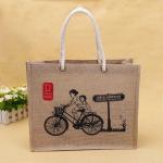 OEM Cotton Jute Tote Bags For Fruit Vegetables Digital Imprint Printing