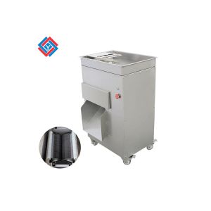 Double Knife Meat Processing Machine 800kg/h Fresh Meat Shredding Slicer