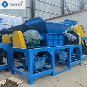 Woven Bag Double Shaft Shredder Shredding Old Cloth Wood Machine