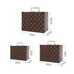 Women'S 24*13.5*19.5CM PU Lather makeup toiletry bag