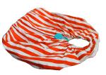 Customized DYE Printing Round handle Lady shopping cotton bag leisure style