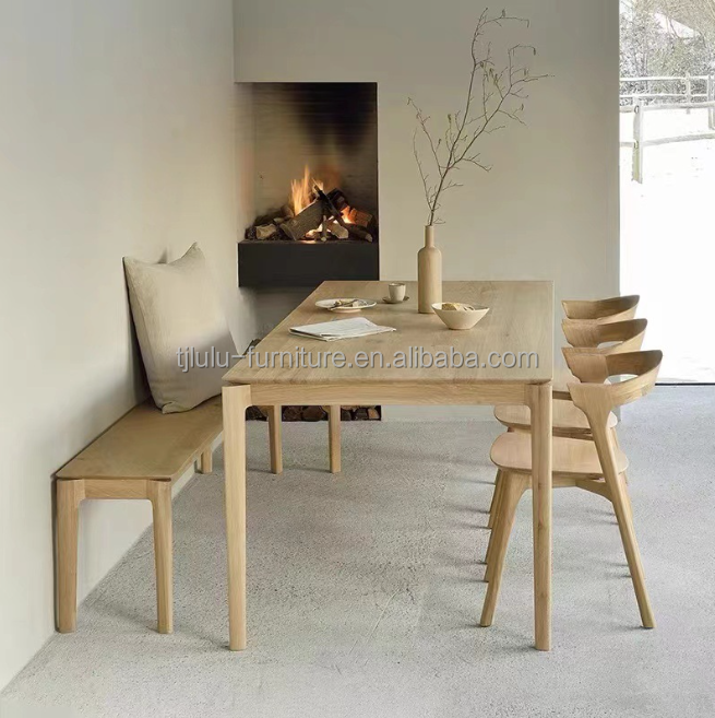 European Modern Style Solid Wood Dining Chair for Hotel Furniture in Ash Wood