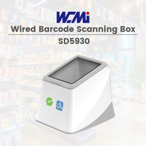 A WCMI Alipay Negative Scanner 2d Wireless bar Code Reader Desktop Barcode