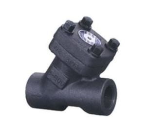China NPT / API 602 Forged Steel Check Valve Flange Dimension In Accordance To ASME B16.5 factory
