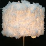 E27 White Bedside Lamp Shades D300*200mm Cotton Felt Shell