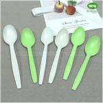 Disposable Bioplastic Spoon Made From Corn Starch-Biodegradable Products Perfect