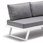 Aluminum Frame Patio Set AJUNION Modern Outdoor Furniture Daybed Sectional