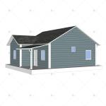 Heya-2B03-B China 2 room sandwich panel house ready made prefab building