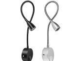 Wall Lamp LED Flexible Gooseneck Tube 25mm Switch Study Reading Sconce Light 3W