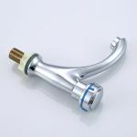 Brass Stylish Bathroom Single Cold Water Basin Taps Chrome