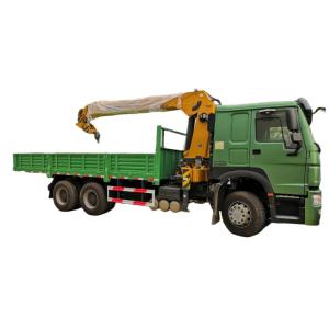 China SINOTRUK HOWO Truck Mounted Crane XCMG Crane 10T 6X4 Truck Bed Mounted Crane factory