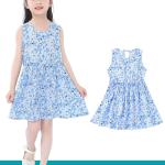 Summer Girls Cartoon Printing Dress Children'S Dress Clothing