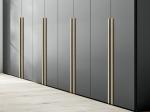 Smple Modern Aluminum long handles Factory Price Top quality plated 1200mm Gold
