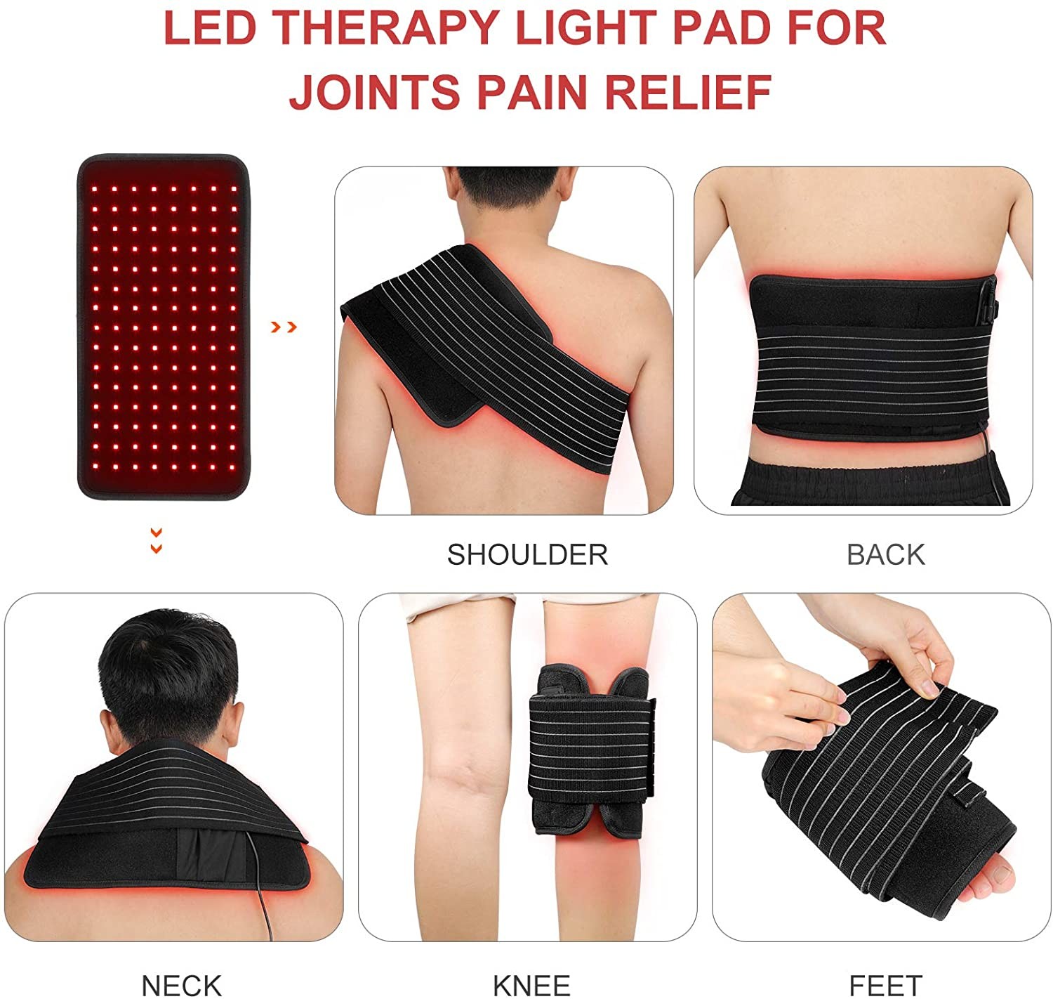 660nm / 850nm Near Infrared Red Light Therapy Belt 36W For Body Slimming