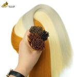 Texture Straight Human Prebonded Hair Extensions Seamless Permable