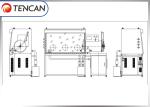 8 Ports 1900x1200x930mm Inert Gas Glove Box Double Sides 1PPM Water Content