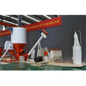 0.5-1t/h Small Feed Mill Plant for Cattle Chicken Pig