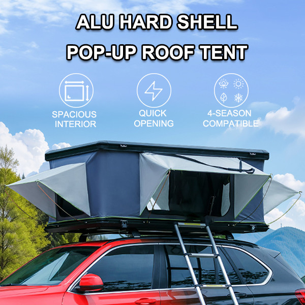 76kg Aluminum Pop Up Roof Tent for Car Camping Durable Easy to Set Up