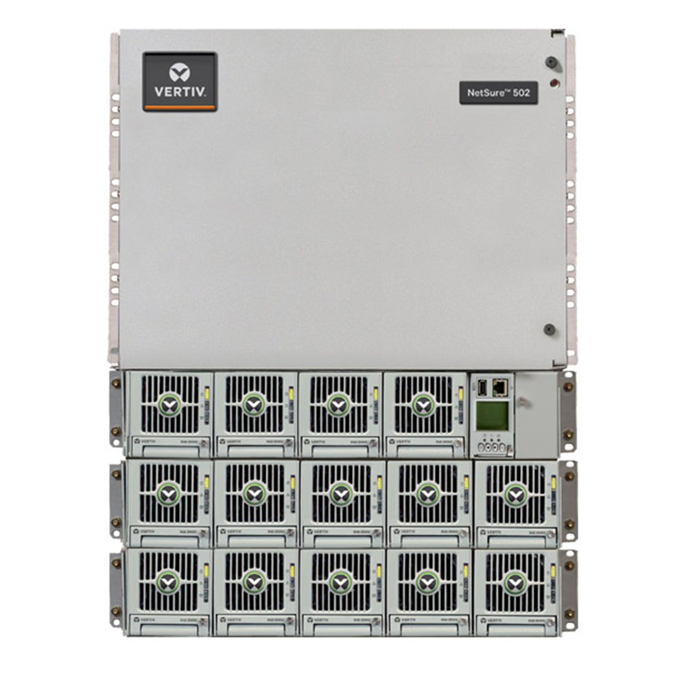 Original Emerson / Vertiv Rectifier System -48V 600A Netsure 502 Full DC Power System