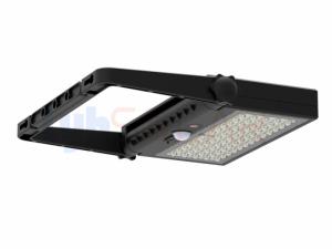 China Black Pad Shape Solar Flood Lights Outdoor Over 1000Lm With CE RoHS Approval factory