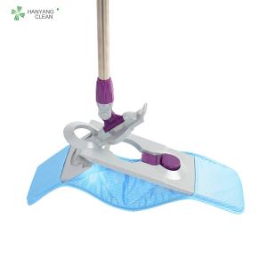 China 1.25m Cleanroom esd antistatic microfiber blue mops factory