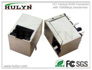 China RJ45 with transformer RJ45 JACK Gigabit Vertical factory