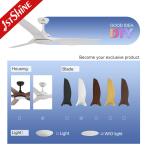 White Ceiling Fan With Remote Control Dc Motor 3 Plastic Blade
